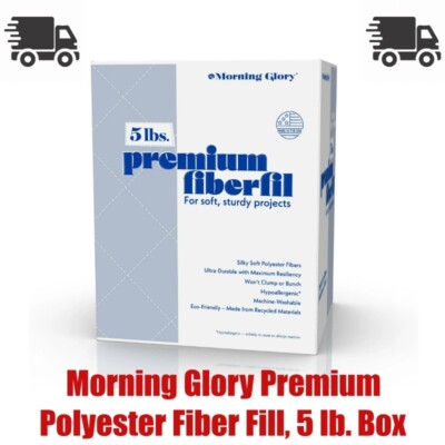 Morning Glory Premium Polyester Fiber Fill, 5 lb. Box
