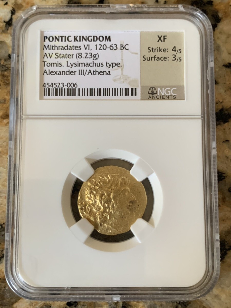 Mithradates VI, 120-63 BC, PONTIC KINGDOM AV Stater NGC XF