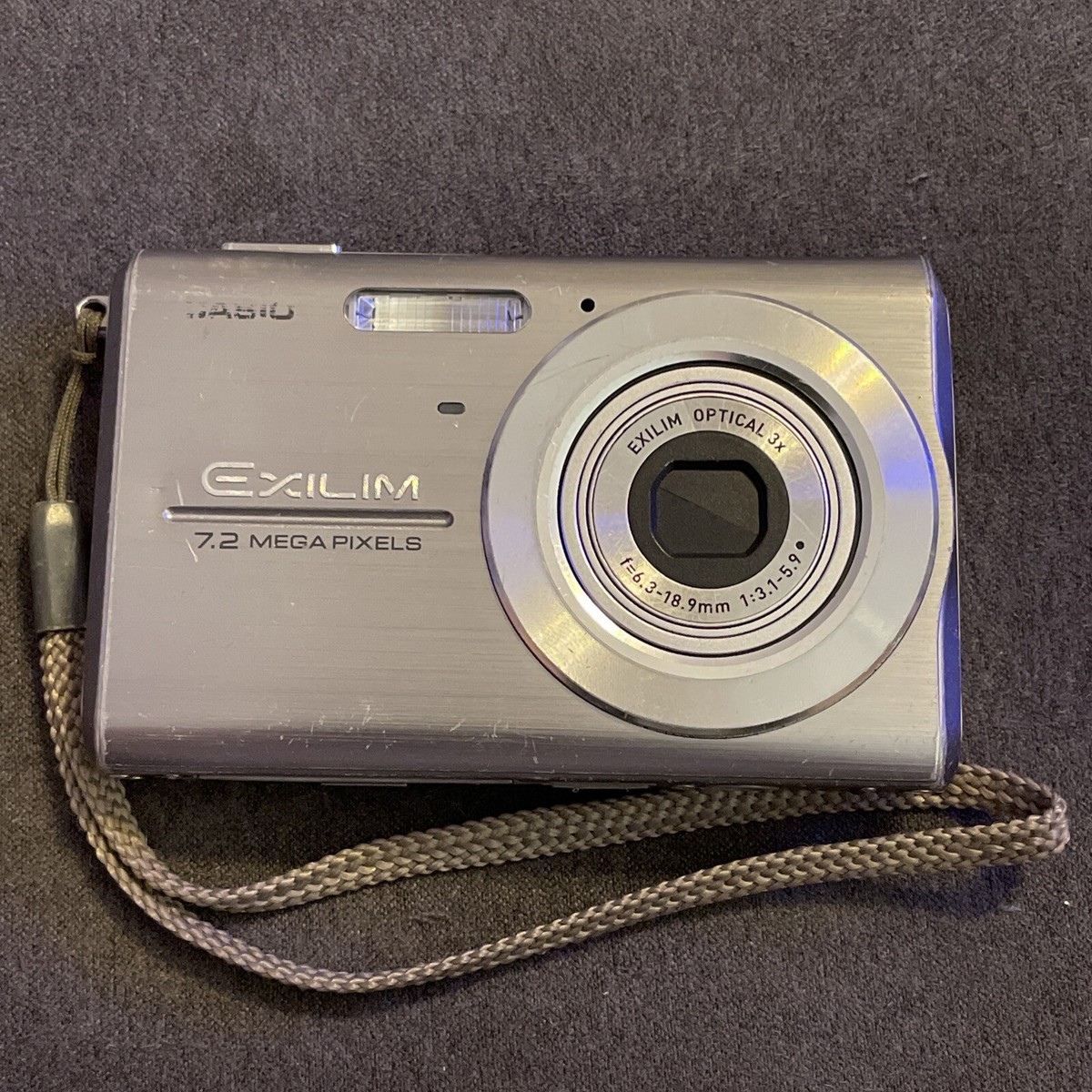 Casio Exilim Optical 3x 7.2 Megapixels F=6.3-18.9mm 1:3.1 Casio Exilim Optical 3x 7.2 Megapixels F=6.3-18.9mm 1:3.1