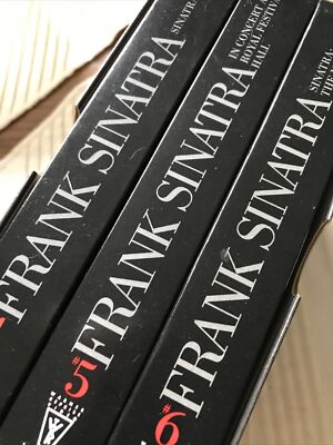 Set Of 3 Frank Sinatra VHS Tapes Live Shows From 70 s Era For Vcr Player