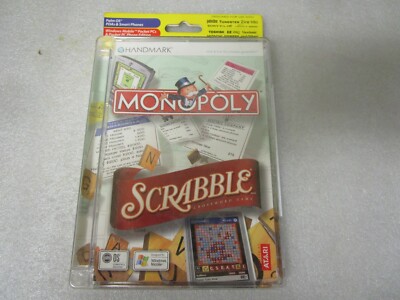Monopoly & Scrabble w/ Players Dictionary Palm OS Pocket PC Handmark Atari