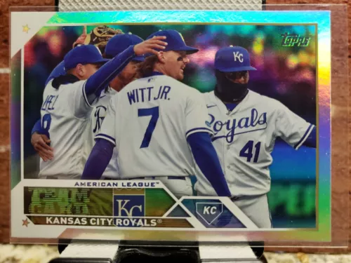 2023 Topps Series 1 Kansas City Royals Rainbow Foil Bobby Witt Jr 