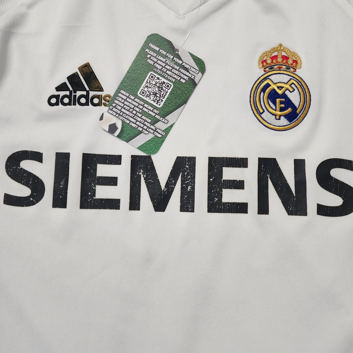 2006 Adidas Real Madrid Home Jersey Zinedine Zidane Kids XL Liga