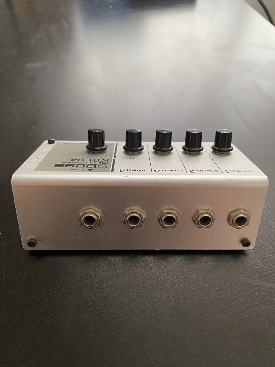 Boss KM-04 Battery Powered 4-Channel Mixer | eBay