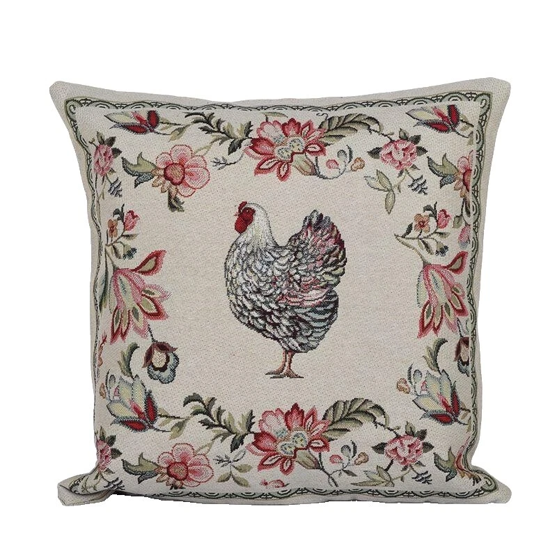 100% Poliéster Estampado Animal Almohadas de Decoración para el hogar del país