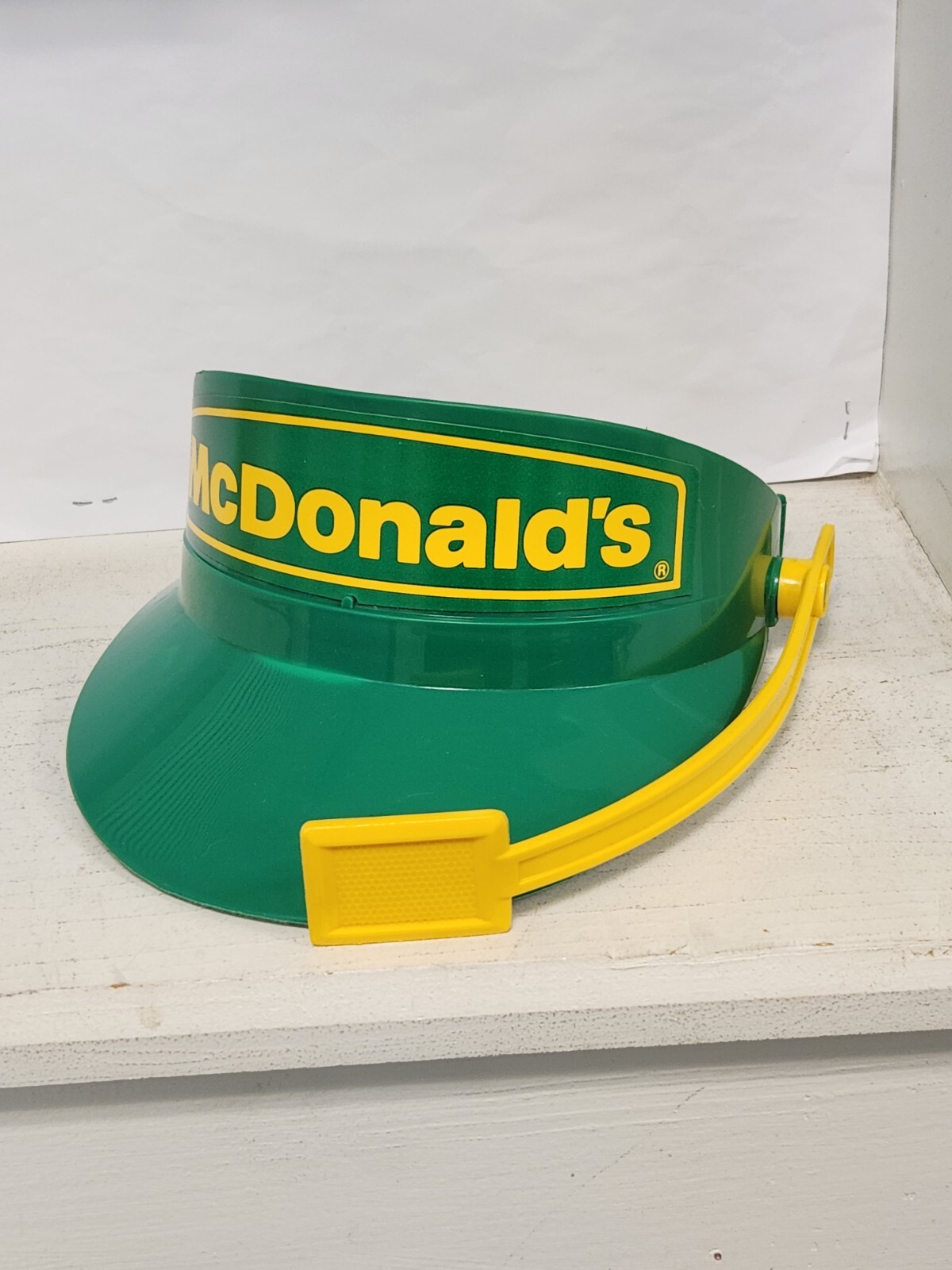 Fisher Price MCDONALDS Visor Hat Drive-Thru Green Microphone Toy Rare VTG 1988