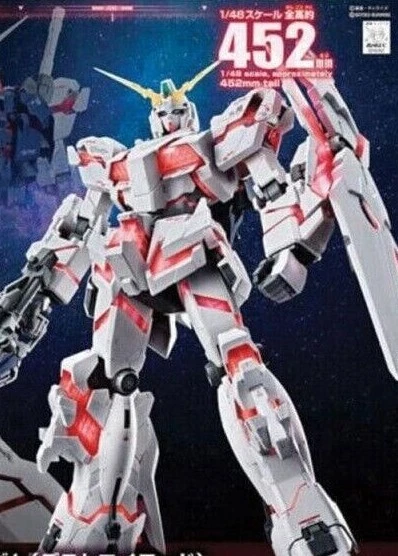 Gundam Unicorn Destroy Mode 1/48 Mega Size Model Kit Montaggio Gunpla Bandai - Immagine 4 di 4