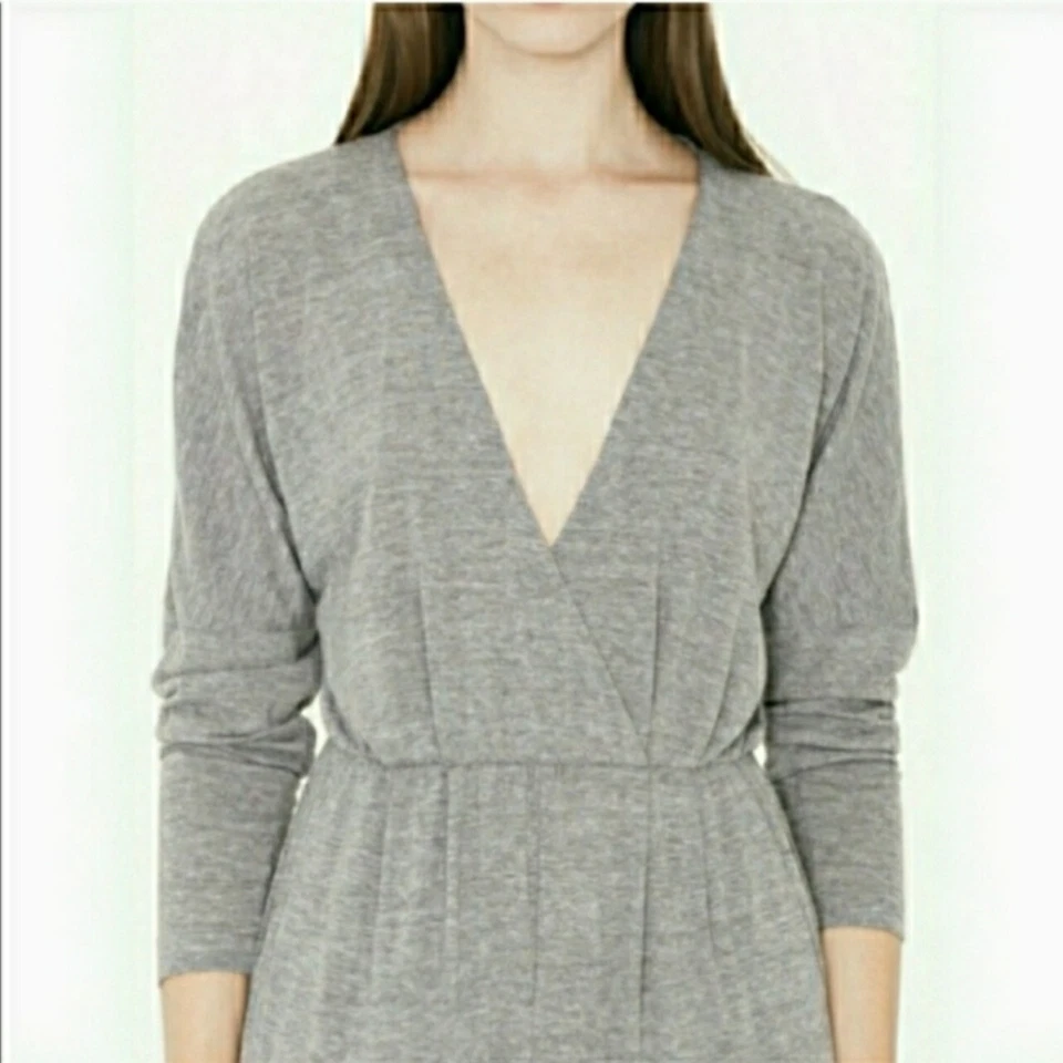 Mono para mujer American Apparel Madeline 100 % algodón gris pequeño Foto 2 de 4