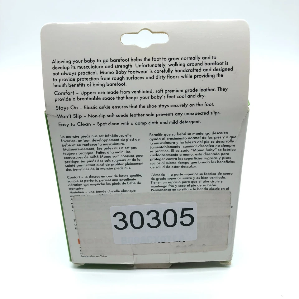 Zapatos Momo Bebé Niñas Suela Suave Cuero Floral Sin Cordones Rosa Blanco 0-6 Meses Foto 4 de 4