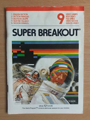 SUPER BREAKOUT - ATARI 2600 Instruction manual