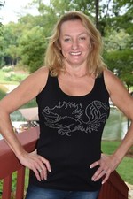 South Carolina Gamecocks rhinestone bling black sleeveless tank sz small