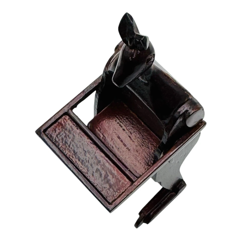 Dollhouse Miniature OOAK Hand Made Mahogany Kangaroo High Chair 1:12 RARE - Image 3 of 4