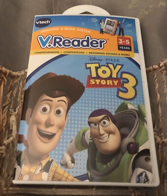 VTECH V. Reader Toy Story 3(CiB) Woody Video Game Edutainment Kids Disney Buzz