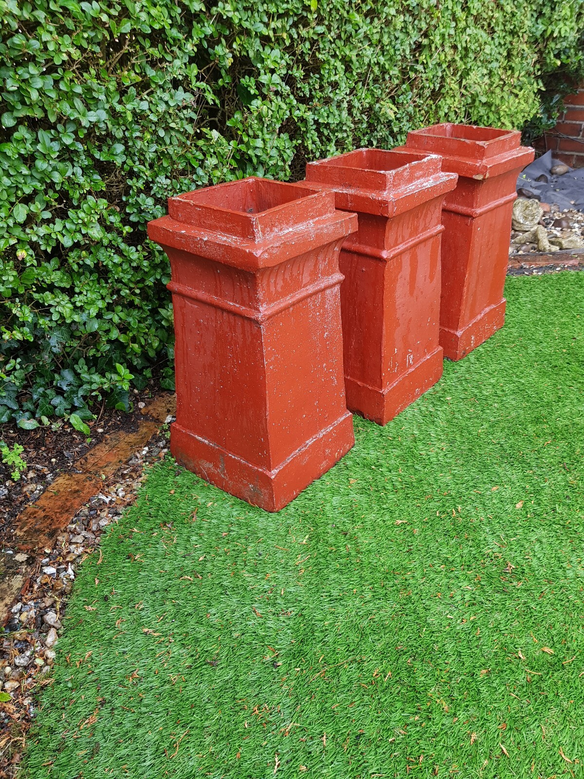 3 CHIMNEY POTS eBay