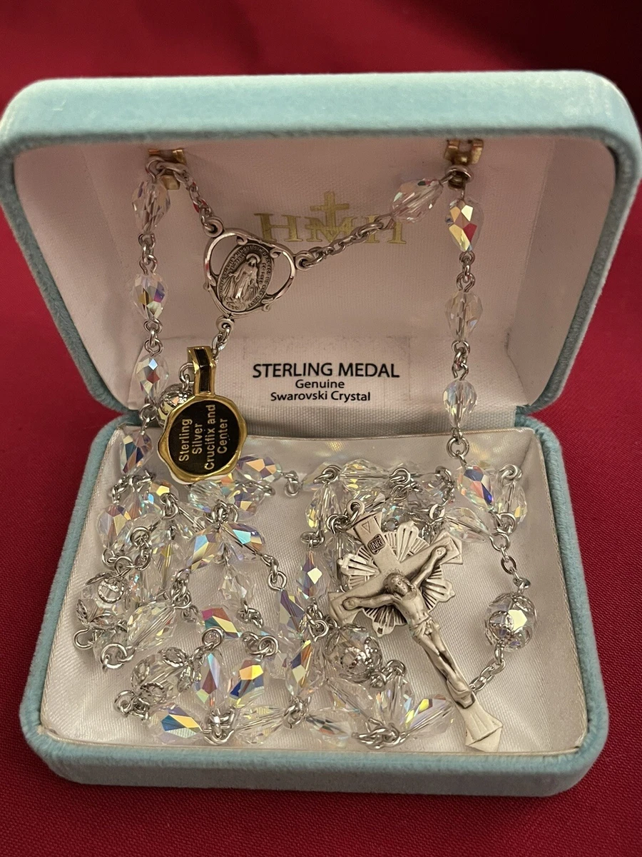 Swarovski crystal deals sterling silver rosary