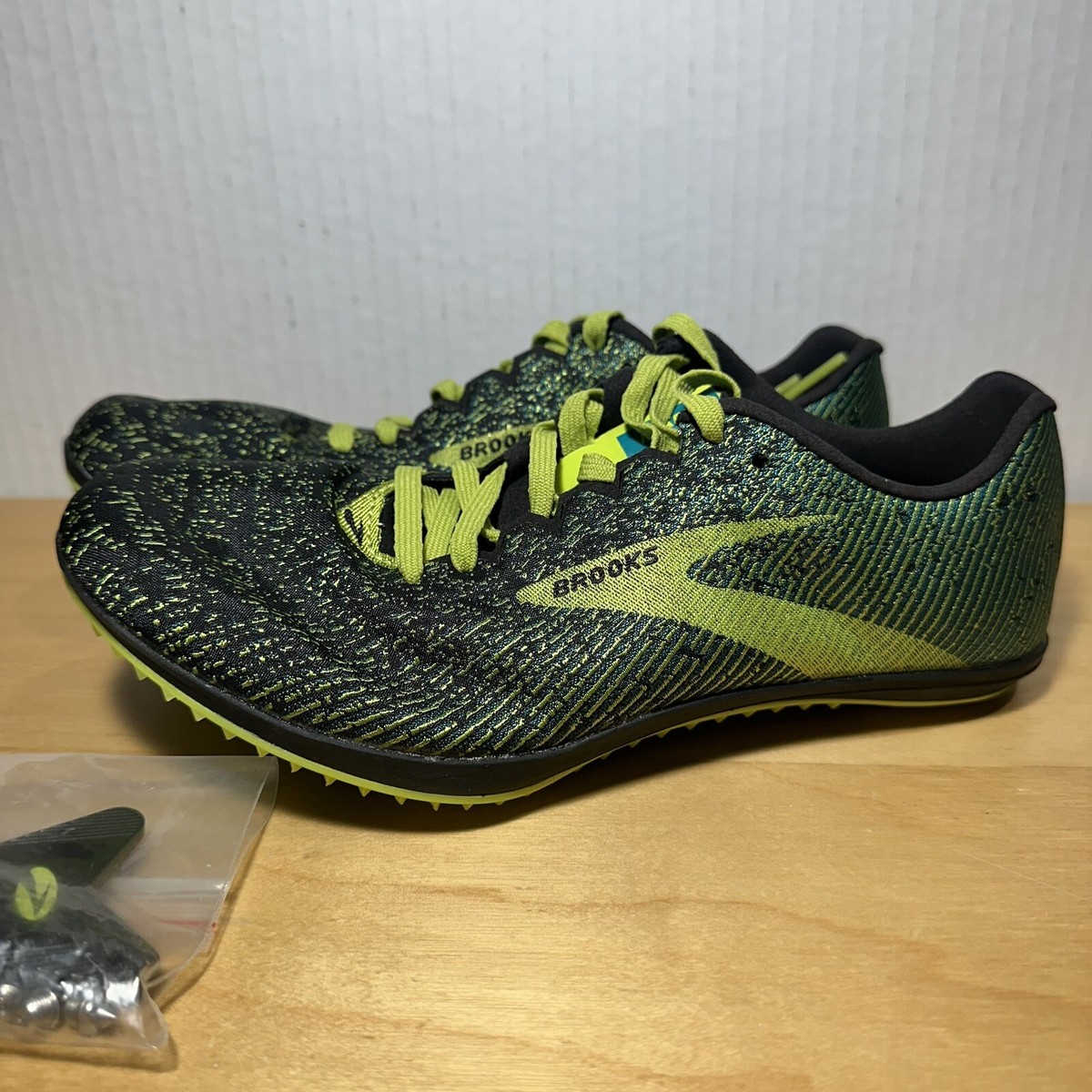 Mens Sz Women Brooks Mach 19 Track Field Spikes Black