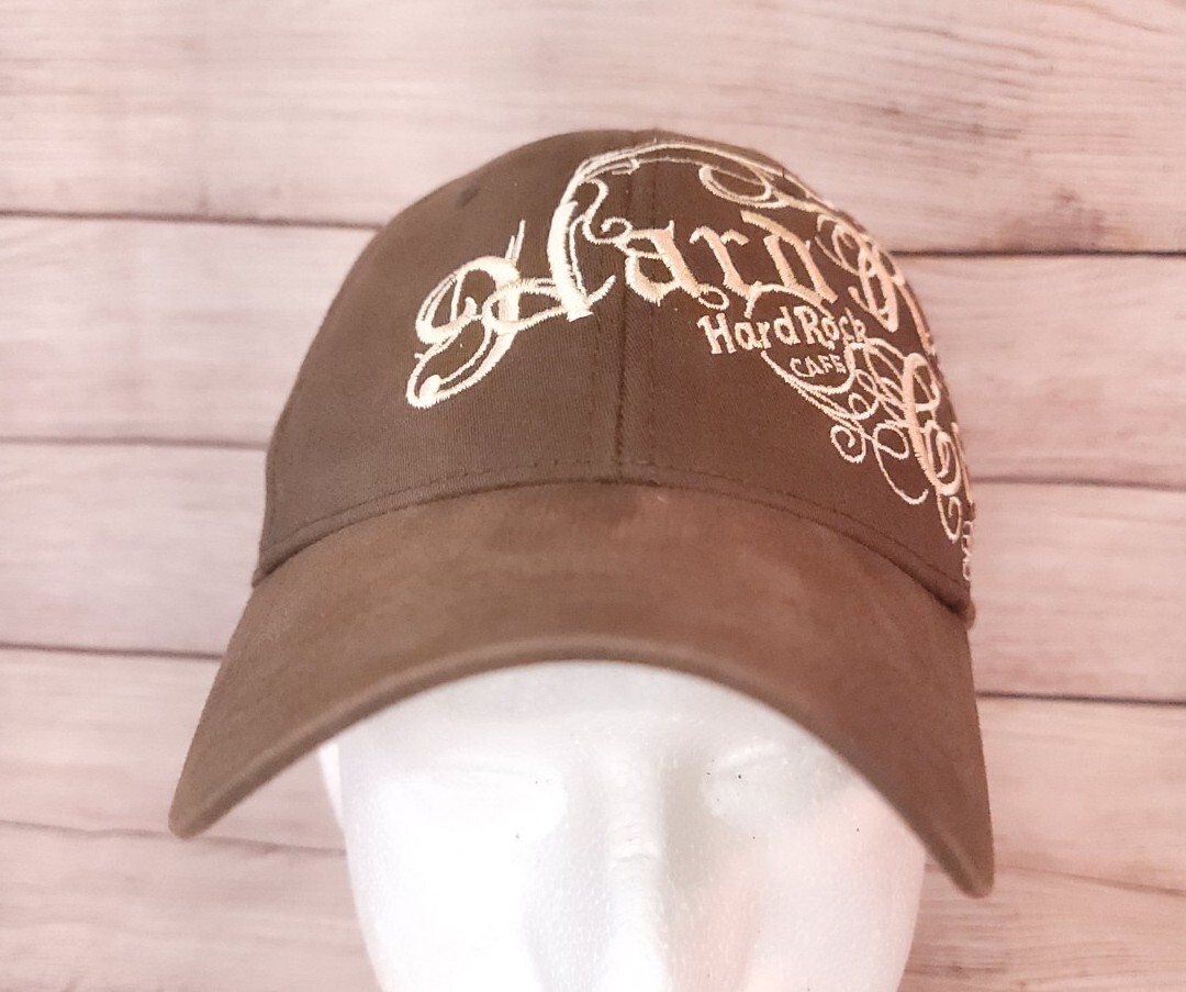 Brown Hard Rock Cafe Orlando Embroidered Baseball Hat Cap Adjustable