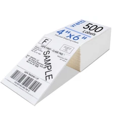 500 4x6 Fandfold Direct Thermal Shipping Labels for Rollo & Zebra Printer