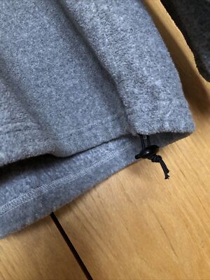 LACOSTE ダークグレー ベスト XXL 古着 90s Vintage 90-s LACOSTE gray 1/4 zip mock neck fleece metal