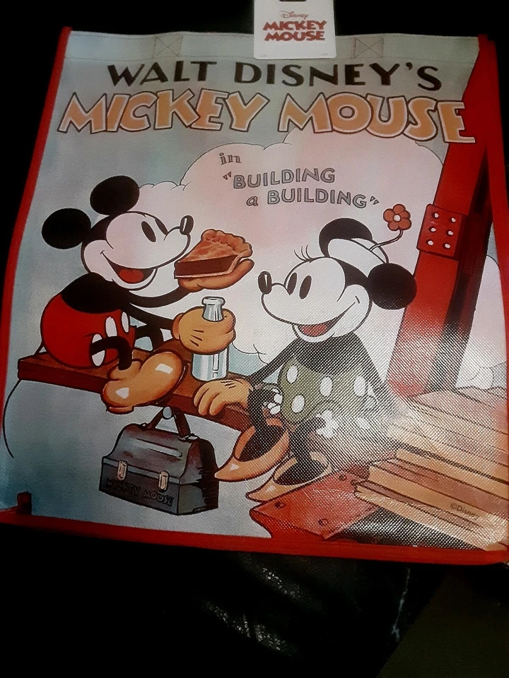 Disney Mickey Mouse Reutilizable Bolsa de Compras de Comestibles Bolso de Mano Golosina Ecológica Nuevo Foto 4 de 4