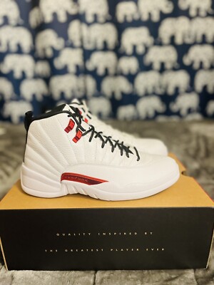 white black university red retro 12