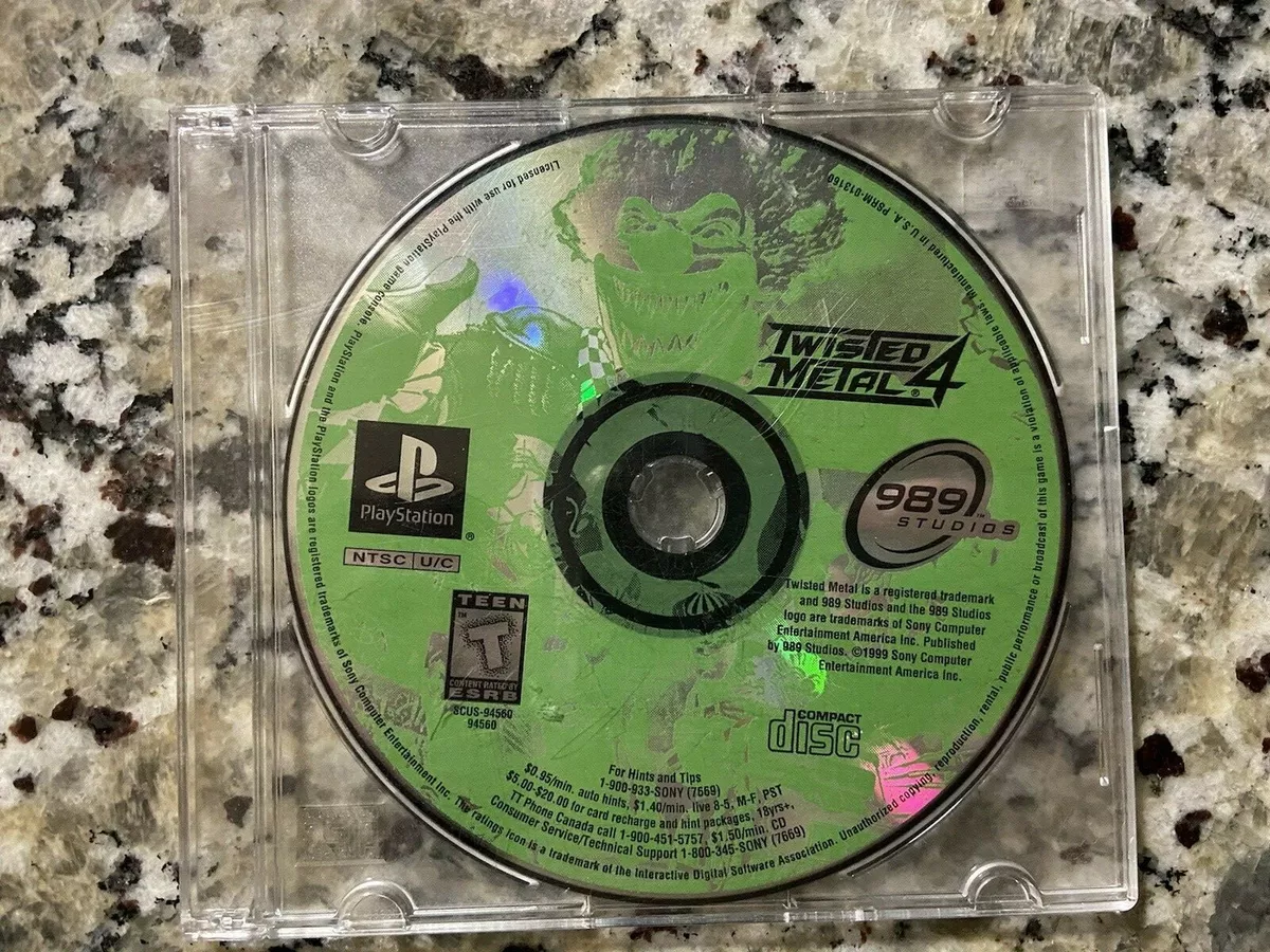 Twisted Metal 4 For PlayStation 1 PS1