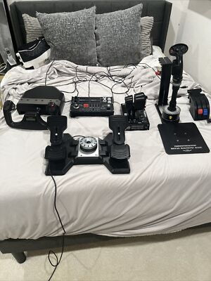 Flight simulator controls  Full Setup 