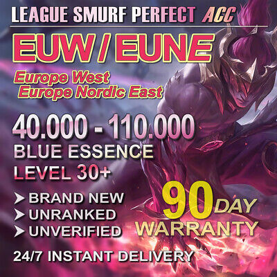 LOL Smurf EUNE Account Shop - Purchase Level 30 Accounts