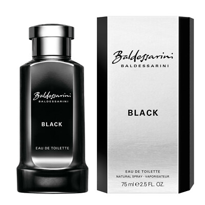 BALDESSARINI BLACK FOR MEN-EDT-SPRAY-2.5 OZ-75 ML-AUTHENTIC-GERMANY