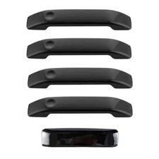 For 2004-2014 Ford F150 4 Door+Tailgate Handle Levers Cover Trim GLOSS BLACK