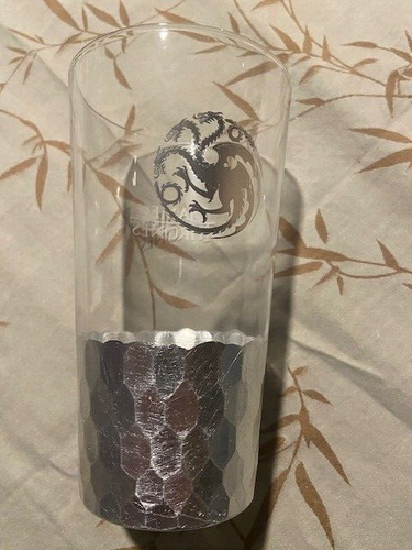 HBO Game of Thrones 16 oz Pint Glasses with Platinum Bases-2016-Previously Owned - Picture 6 of 18
