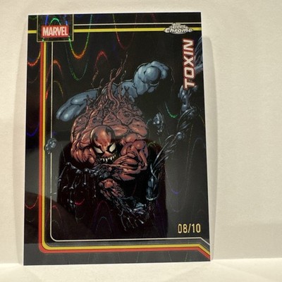 2026 Topps Chrome Marvel Comics Toxin Black Ray Wave Refractor /10