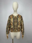 Peruvian Connection Women’s Knit Cardigan Sweater Size M Alpaca Pima Cotton