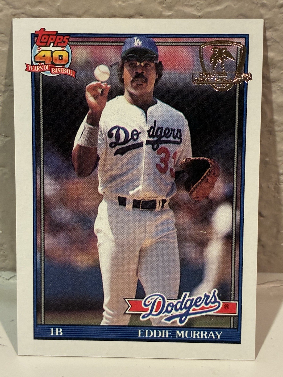 1991 Topps Operation Desert Shield #590 Eddie Murray Los Angeles Dodgers NRMT E