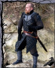 Mittelalter Larp Brigantine Lederr&uuml;stung - Holzf&auml;ller- Wildleder  Epic Armoury