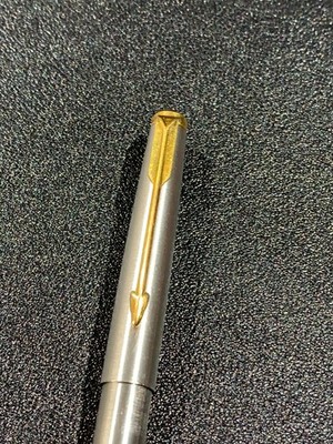 Vintage Parker 50 Falcon GT Edelstahl Kugelschreiber