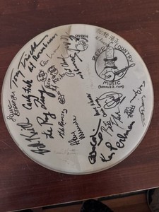 Banjo Nerds: Original Signed Banjo Head - Multiple Autographs