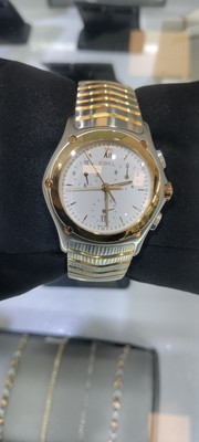 Ebel 1911 Two-Tone 18k Gold Bezel Stainless Steel Watch.