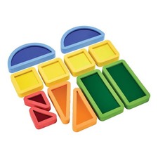 Kaplan Early Learning Mirror Foam Blocks - 12 Pieces