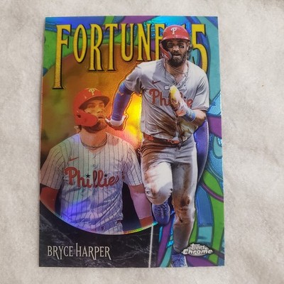 2025 Topps Chrome Bryce Harper Fortune 15 Card