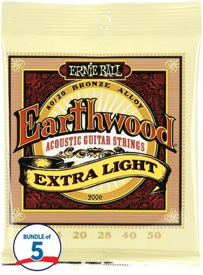 Ernie Ball 2006 Earthwood 80/20 Bronze Acoustic Guitar Strings - .010-.050 Extra