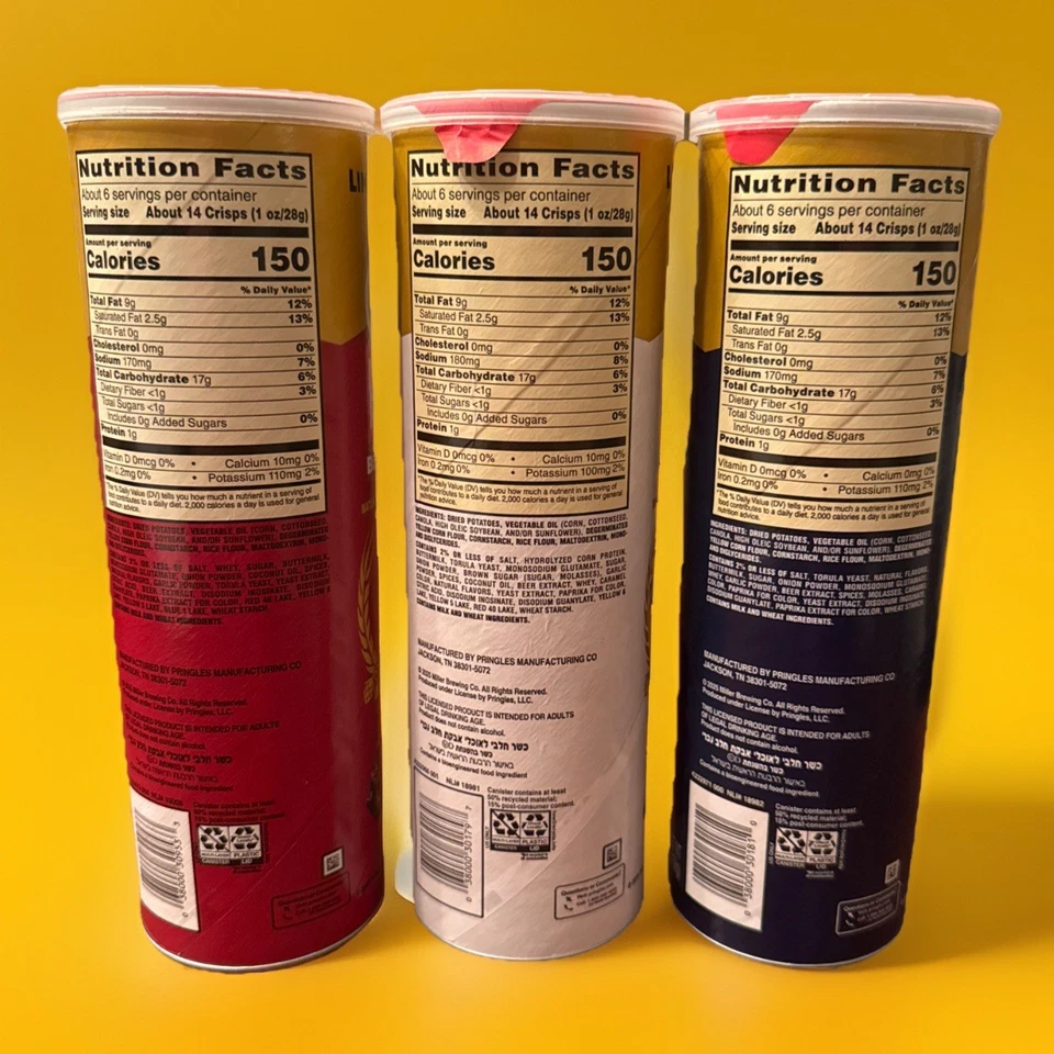 🇺🇸Nuevo Limited Pringles Miller Lite Cerveza Filete Pollo Asado Patatas fritas 3 latas Foto 2 de 2
