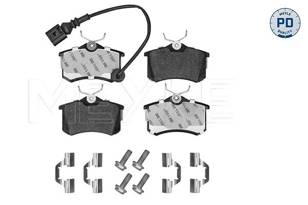 Meyle Bremsbelagsatz, Scheibenbremse Hinterachse U.A. FüR Seat, Skoda, Vw-image
