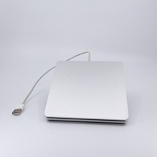 Apple SuperDrive External USB CD/DVD Drive USB-Powered Silver Black Tested Works