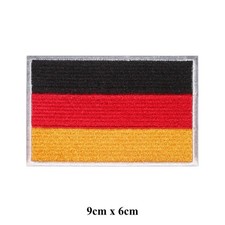 Embroidered Country Flag Patch Iron On Sew On Backpack Jacket Badge