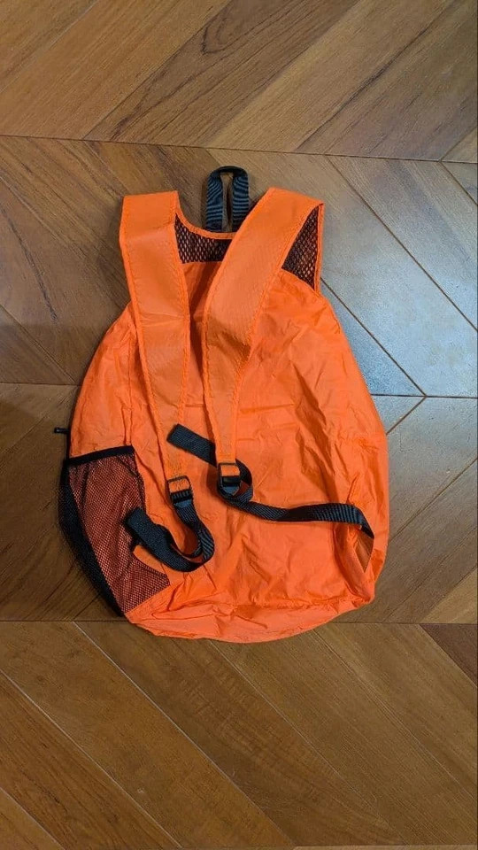 LW Packable Backpack – Bright Orange Lightweight … - image 2