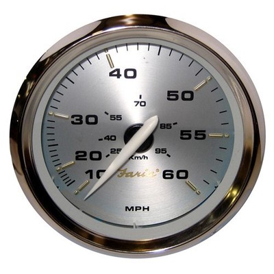 Faria Beede Instruments Kronos 4'' Speedometer - 60Mph (Mechanical) 39009