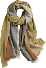 Lightweight Summer Scarf Light Shawl Wrap Linen Feel Scarves for Men and Women