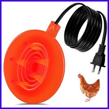 Chicken Water Heater for Winter, Poultry Water Heater Base 120v 35w Silicone ...