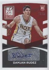2014 Donruss Elite Status Signatures Red Die-Cut 76/99 Damjan Rudez #13 Auto 0f8
